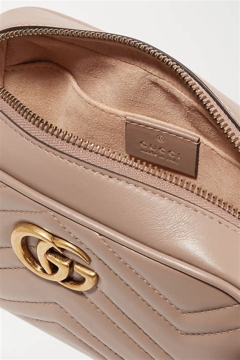 gucci kamm rosa|GUCCI GG Marmont Camera small quilted leather .